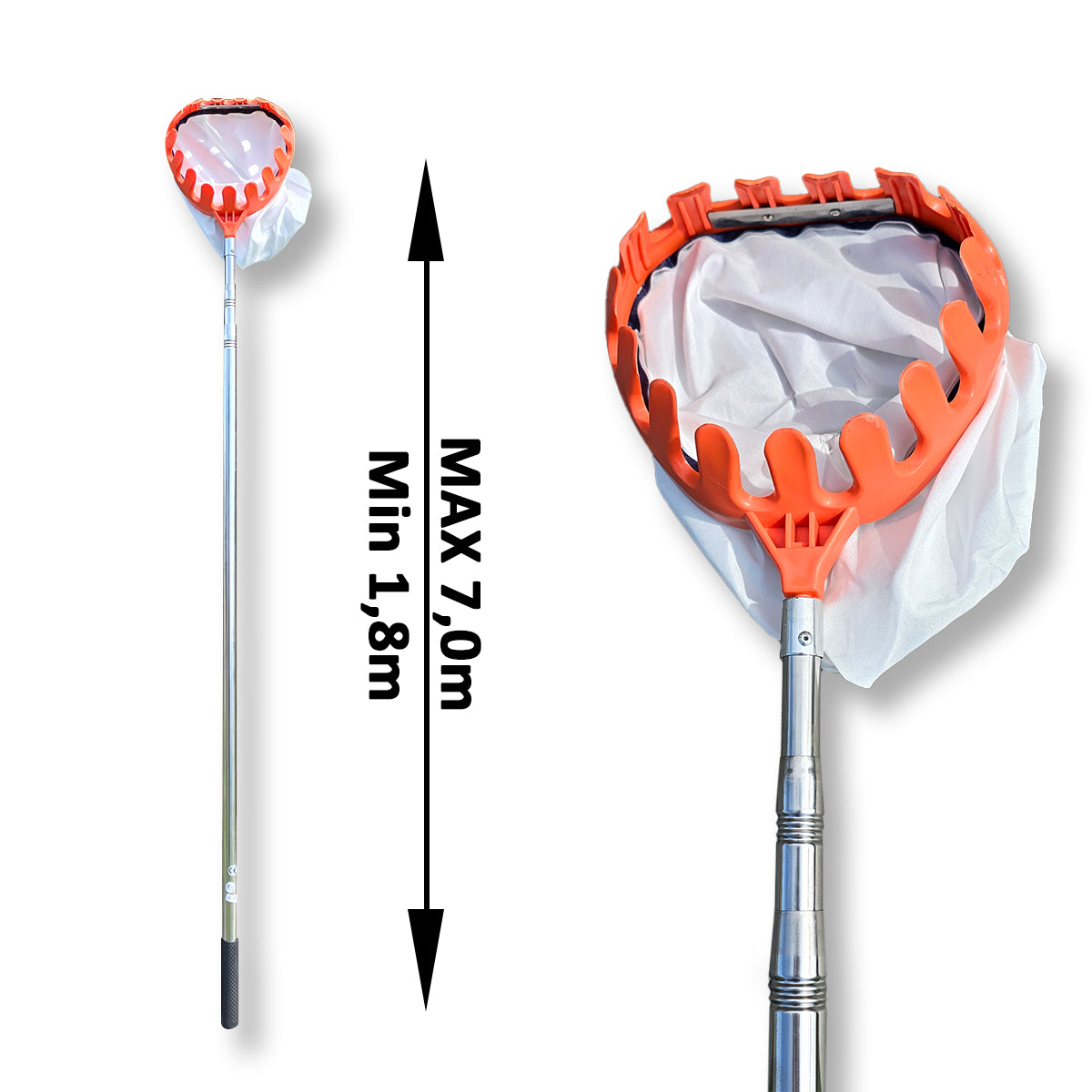 Fruit picker 7m with aluminum telescopic handle