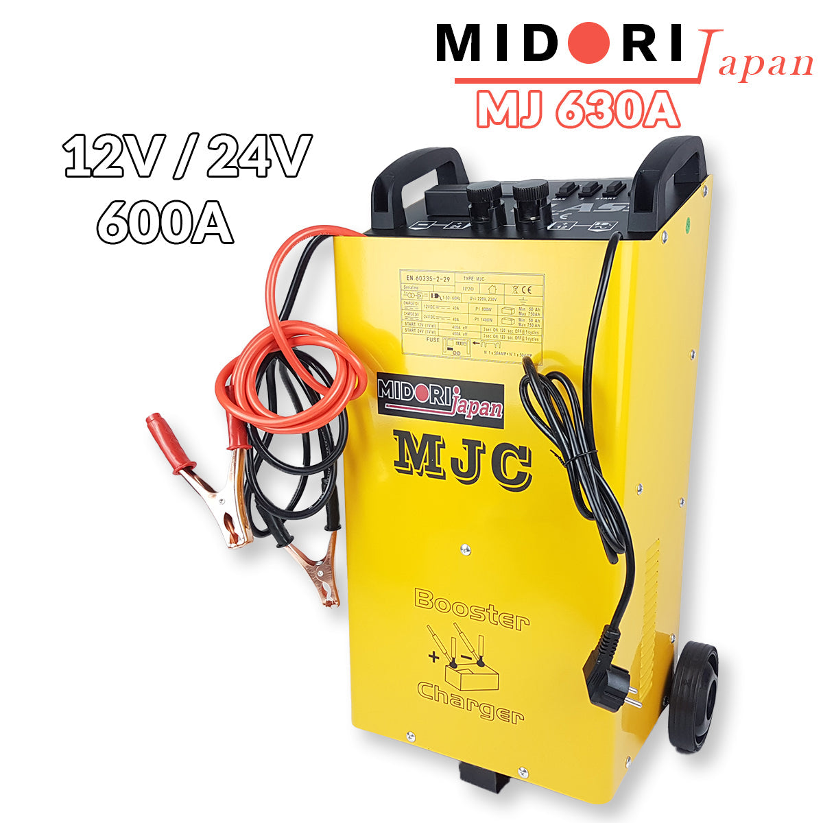 Punjač za akumulator i starter 12V / 24V 600A Midori Japan - Mediteran Shop