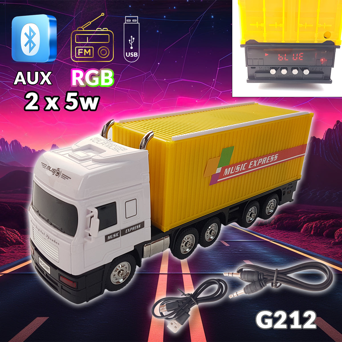 Bluetooth високоговорител Truck G212