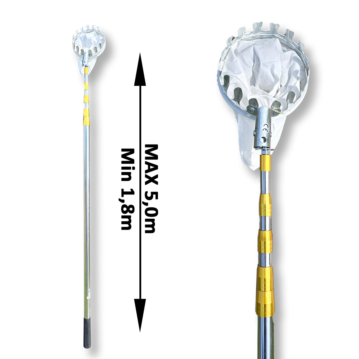 Obirač voća 5m sa alu teleskopskom drškom