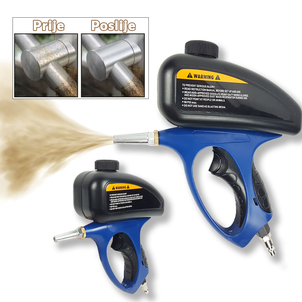 Sandblasting gun